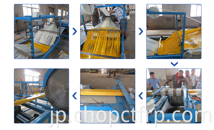 FRPパイプ用のGRP Putrued Machine、FRP Putrusion Line Machine原材料